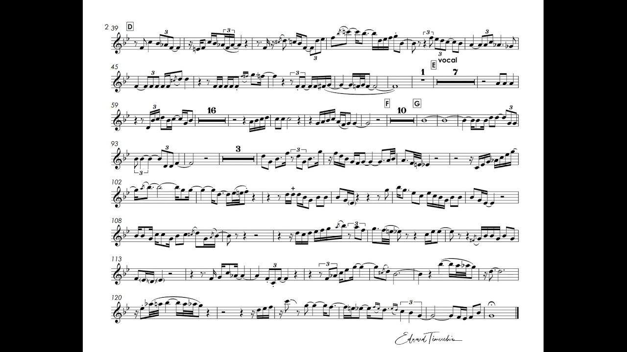 Chris Botti  - Good Morning Heartache - transcribed trumpet solo