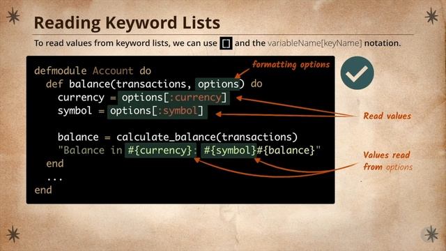 3.2  Tuples & Maps - Keyword Lists & Defaults