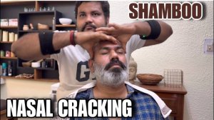 ASMR Nasal cracking head massage by Indian barber Shamboo, Reduce Stress, Anxiety and Imsomnia
