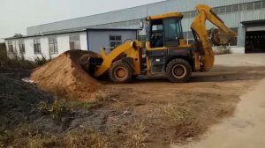 backhoe loader WZ30-25 working video 1