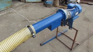 гибкий спиральный шнековый конвейер для сыпучих продуктов 10 метров, диаметр 127 мм, HydroMec 3кВт.