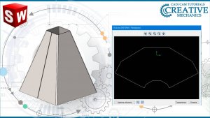 Листовое моделирование  в Solidworks. Усеченная пирамида в Solidworks