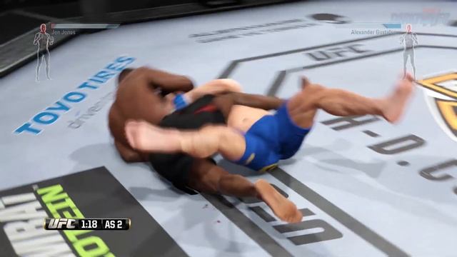 EA UFC Demo Gameplay Jon Jones vs Alexander Gustafsson PS4 Full Fight 1080p смотреть онлайн