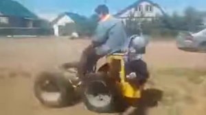 Самодельный бортоповоротный погрузчик