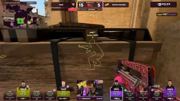 НЕВЕРОЯТНАЯ ЗАРУБА ЗА ВЫХОД В ПЛЕЙ-ОФФ!! - NaVi vs FaZe / BLAST.tv Paris Major 2023 (CS:GO)