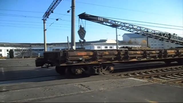 Железнодорожний кран КДЭ163-2560 смотреть онлайн