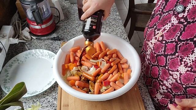 Запеченная рыба с овощами/Baked Fish With Vegetables