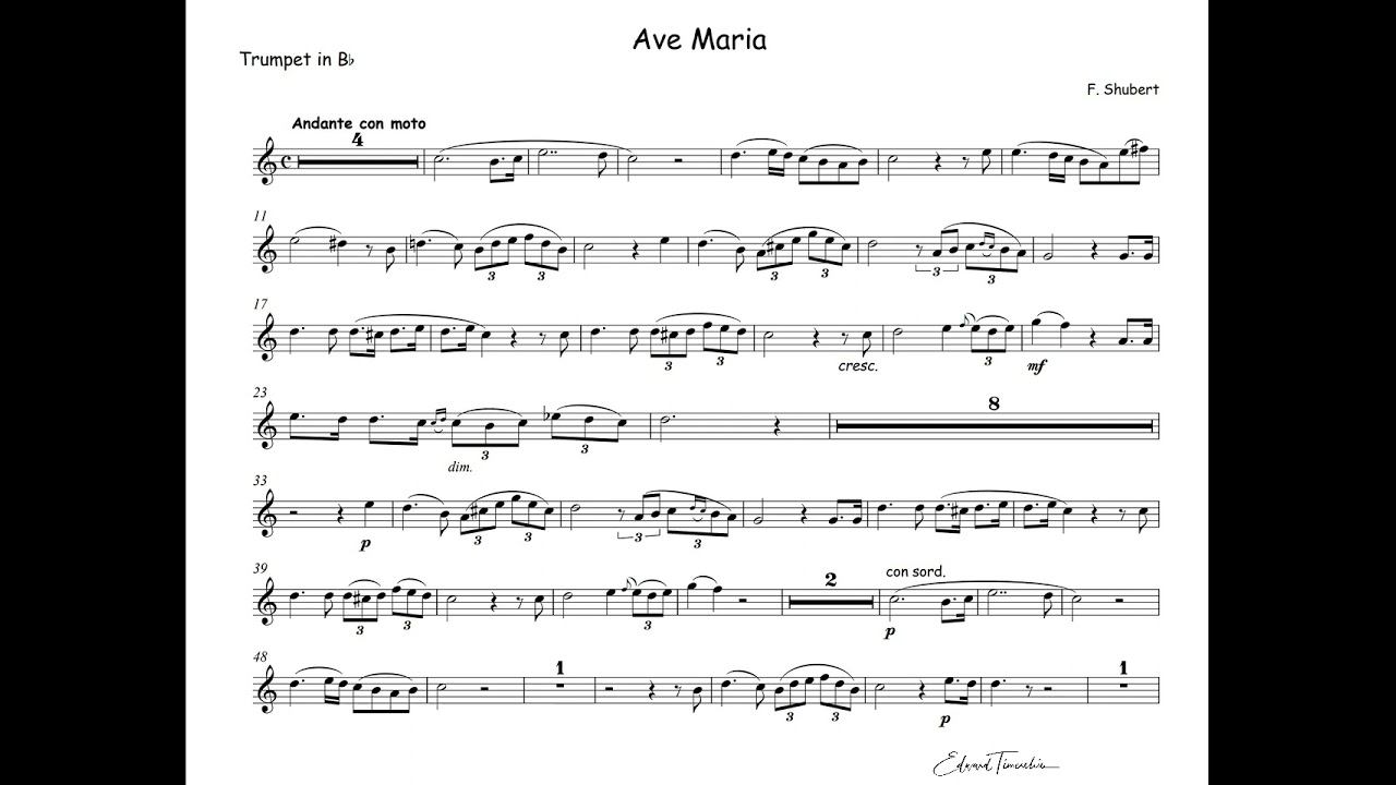 Shubert, Franz - Ave Maria - Rafael Mendez trumpet