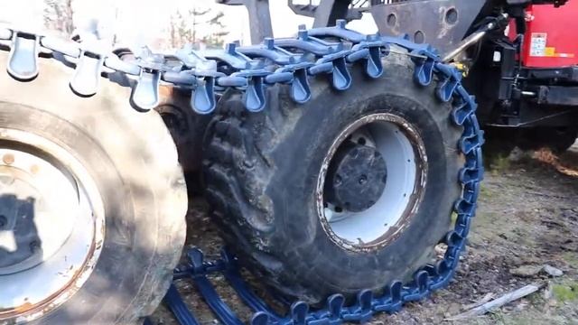 Установка гусениц BERG UNI на форвардер Komatsu смотреть онлайн