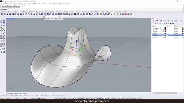 Tutoriel Chapeau avec Rhino SubD смотреть онлайн