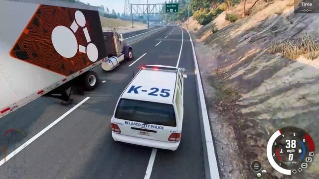 BEAM NG EXTREME POLICE CHASE WITH CHOP AS COP смотреть онлайн