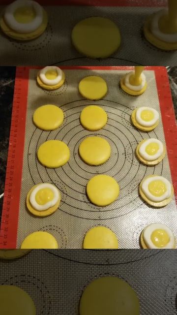 Piping And Filling Macarons!💛