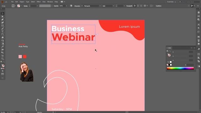Webinar Instagram Post Design in Adobe Illustrator смотреть онлайн