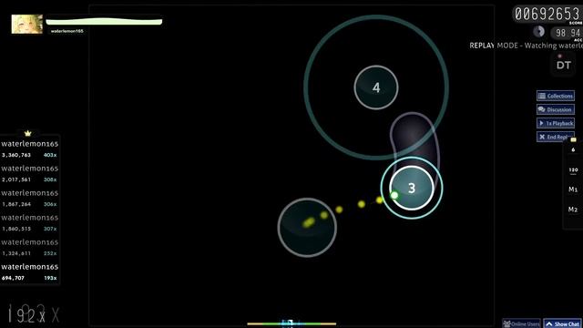 mindblock fixed (220pp) | osu! смотреть онлайн