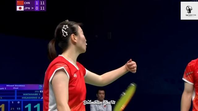 ZHENG/HUANG 🇨🇳vs🇯🇵 WATANABE/HIGASHINO - Badminton Asian Games 2023 - Highlights Final XD смотреть онлайн