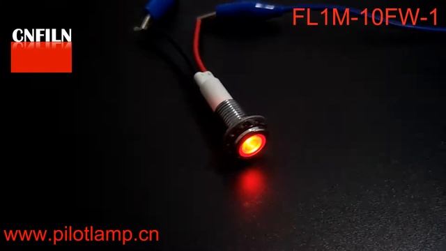 FL1M-10FW-1 Flat indicator light in10mm mounting hole, red led смотреть онлайн