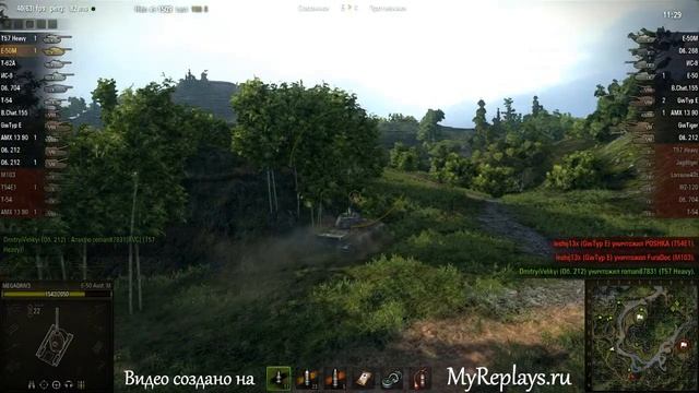 WOT: Жемчужная река - E-50 Ausf.M - 4 фрага