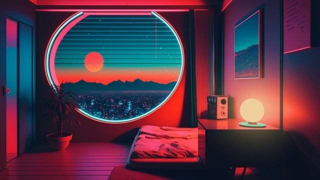 Relaxing Lofi Music to Unwind too , Neon Motel 2 hour Playlist смотреть онлайн