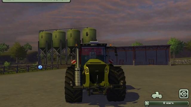 Обзор мода:claas xerion 5000 trac vc(на игру Farming Simulator 2013) смотреть онлайн