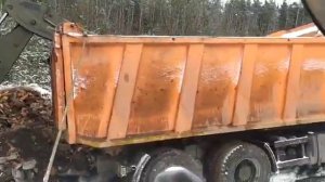 Разгрузка самосвала/работа на самосвале/нежданчик в работе/