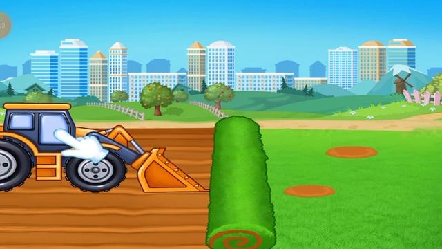 синій трактор по полям игра для дітей смотреть онлайн