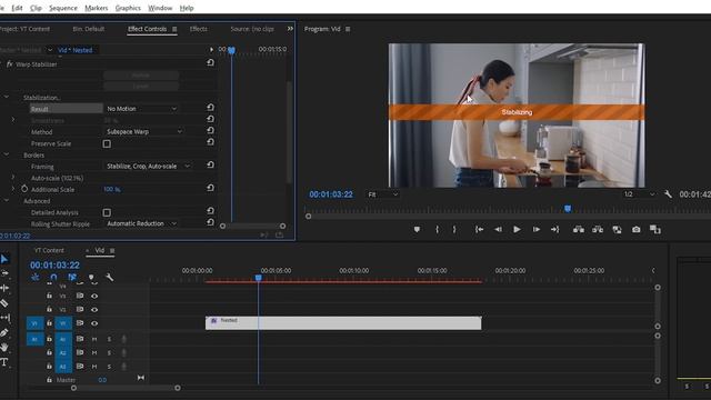 How to Stabilize your footage in Premiere Pro | Tutorial for beginner смотреть онлайн
