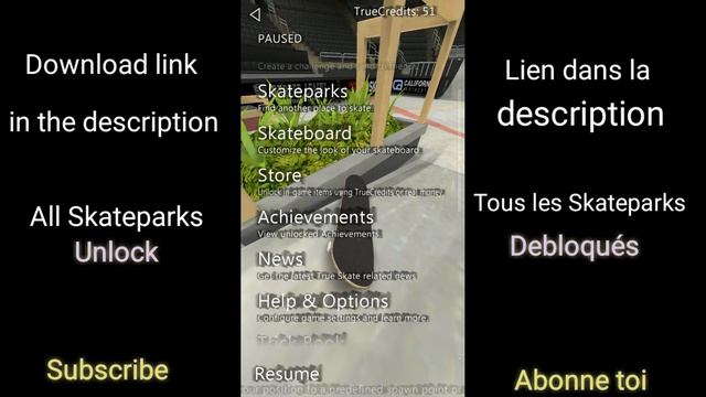 True Skate | ALL SKATEPARKS UNLOCKS APK DOWNLOAD **NO ROOT**