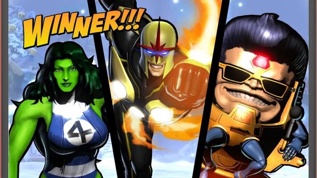 Ultimate Marvel vs Capcom 3: Nova, M.O.D.O.K., and She-Hulk arcade game playthrough смотреть онлайн