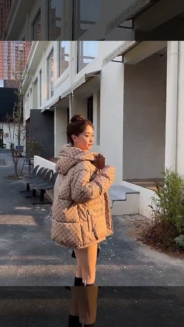 Designer Oversized Winter Parka Down Jacket Women/Coat смотреть онлайн