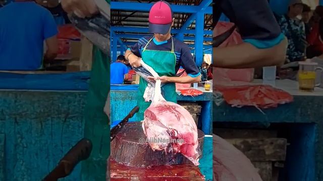 Peeling Big And Fresh Tuna #shorts