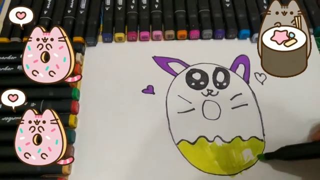 как можно нарисовать пончик  | Drawing For Children Ponchik
