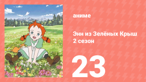 Здравствуй, Энн! Что было до Зелёных Крыш 23 серия (аниме-сериал, 2009)