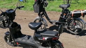 По полям на электровелосипеде. Едем на Бейсугский лиман. Электроскутер SK 8 и Wenbox "Колхозник".