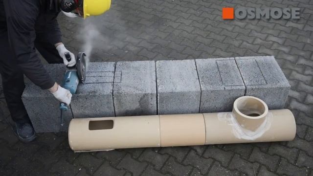 Нанесение разметки перед установкой дымоходной системы OSMOSE смотреть онлайн