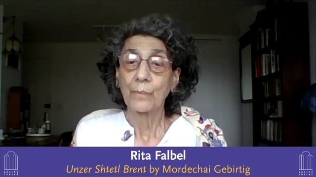 Rita Falbel: Unzer Shtetl Brent by Mordechai Gebirtig смотреть онлайн