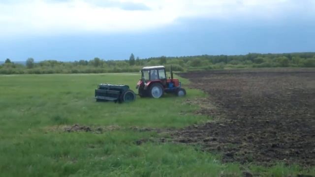 Посев зерновых сеялкой CЗТ 3.6 На МТЗ 82.1 смотреть онлайн
