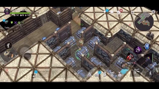 Frostborn: Epic Loot!Open Best Box!Dragon Set!Raid! Открыл топ ящик,драк сеты,лег оружки!Рейд 1х1!