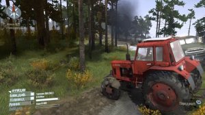 Трактор Мтз-80 Обзор мода в игре SpinTires MudRunner.Тащим Зил130