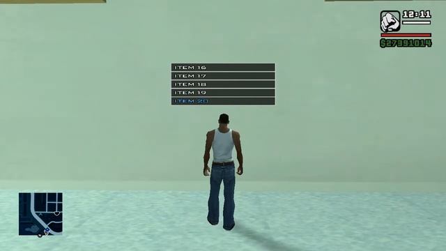 Scrolling Menu System Test - GTA SA смотреть онлайн