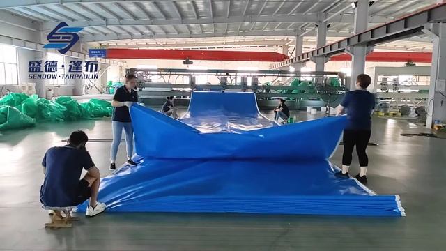 Beautiful Sky Blue / White PE tarpaulin, Strong, Waterproof and High Quality смотреть онлайн