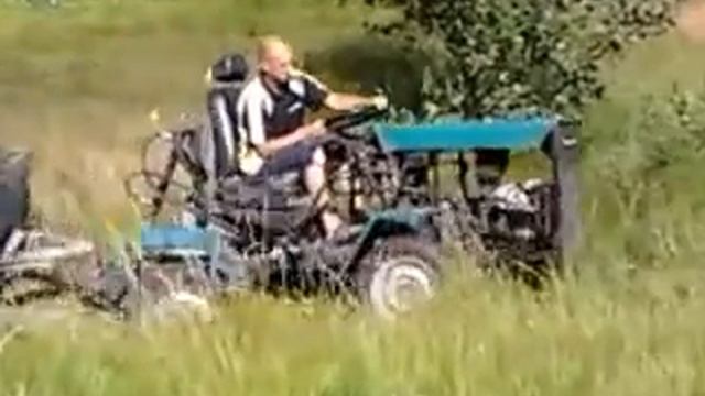 самодельный мини-трактор  4х4