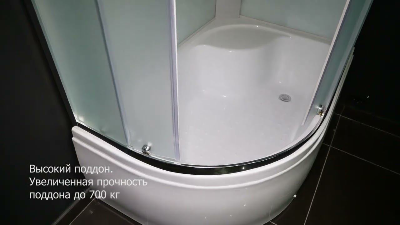 Обзор на душевую кабину Royal Bath 8120BK5 WC CH смотреть онлайн