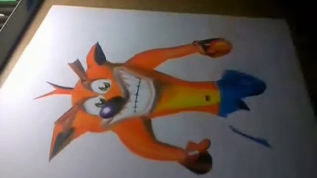 Speed drawing Crash bandicoot/Dibujo de Crash bandicoot - Geniusart смотреть онлайн