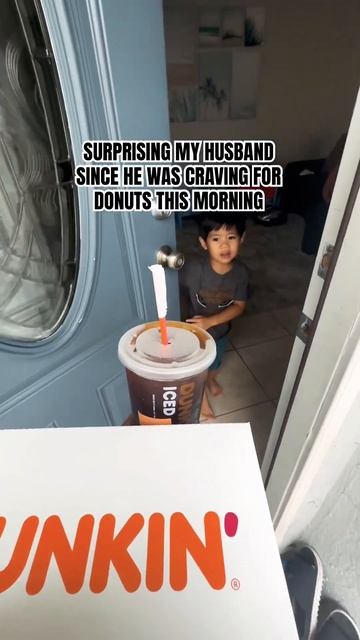 Donut Time!😋 #surprise #donuts #coffee #happy #daddy #toddler #youtubeshorts #reels #theCodillafam