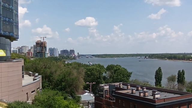 Красивый вид на реку Дон в Ростове-на-Дону смотреть онлайн