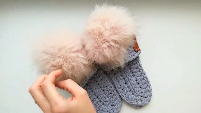 Тапочки из трикотажной пряжи смотреть онлайн