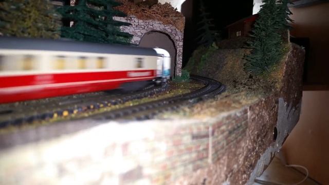 Spur N Modellbahn Anlage Fleischmann IC neu смотреть онлайн