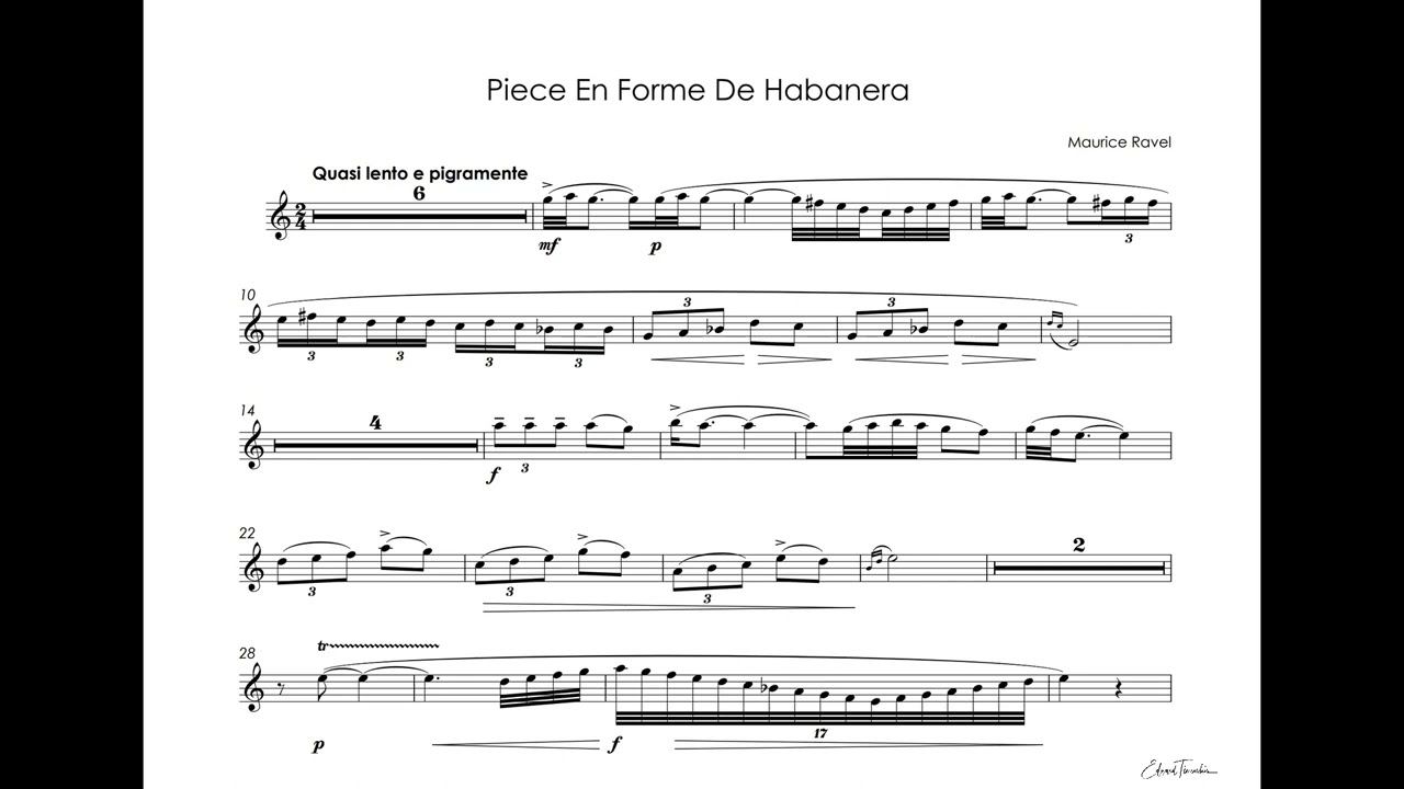 Ravel, Maurice - Pièce en forme de Habanera - Sergei Nakariakov trumpet Bb смотреть онлайн
