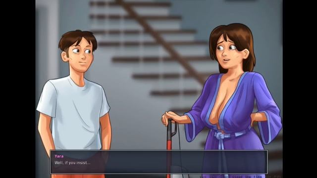 Summertime Saga Helping Mom With Household Chores