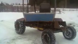 Самодельный трактор с двигателем Д-21